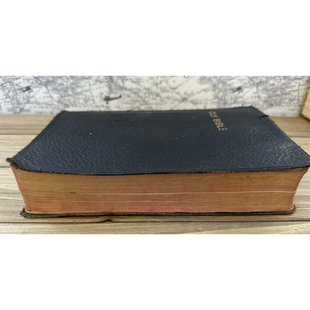 Bible KJV Oxford Press Leather Rare 1930s